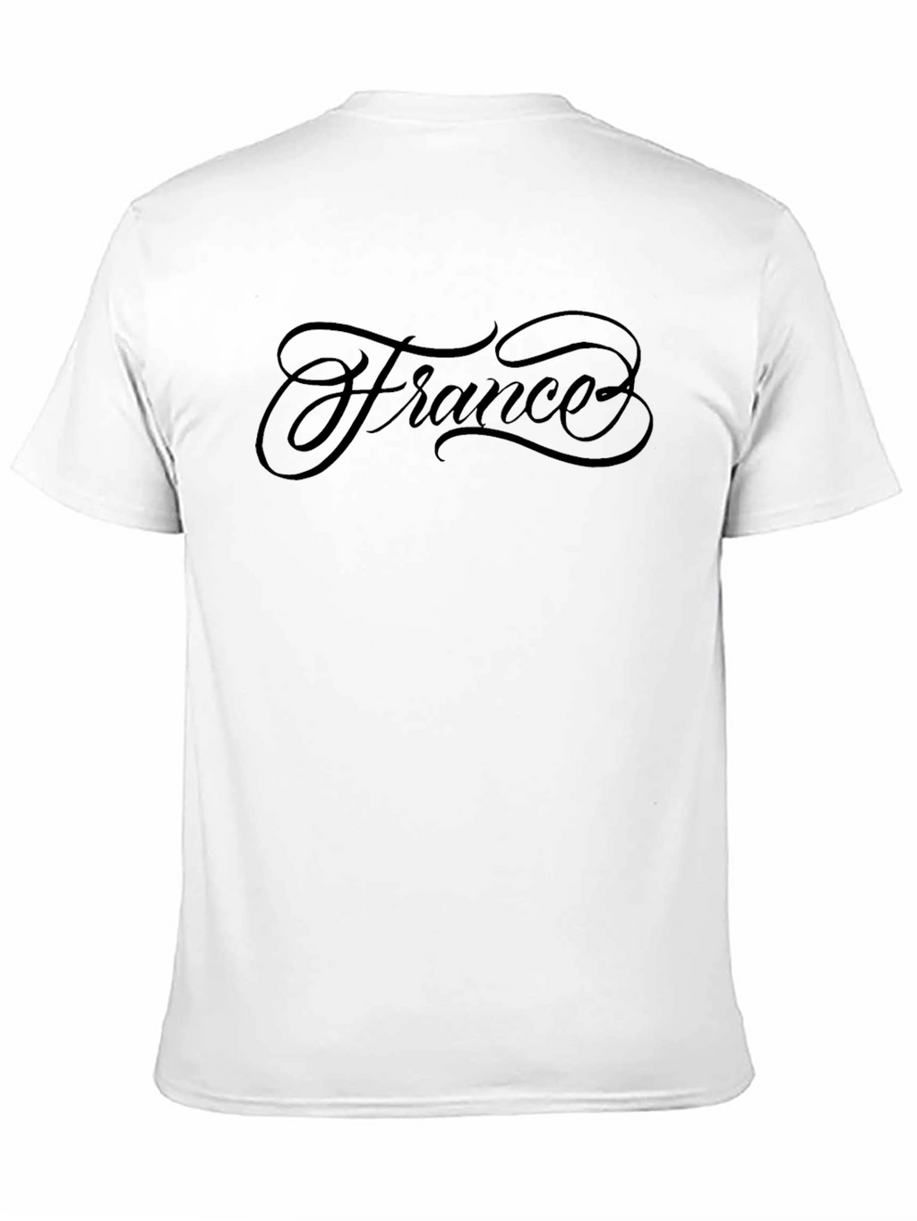 Mens Black France Graphic Tee