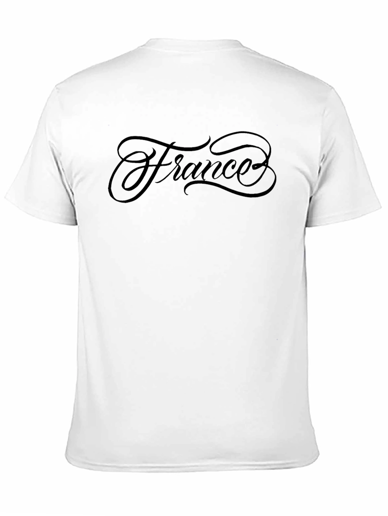 Mens Black France Graphic Tee