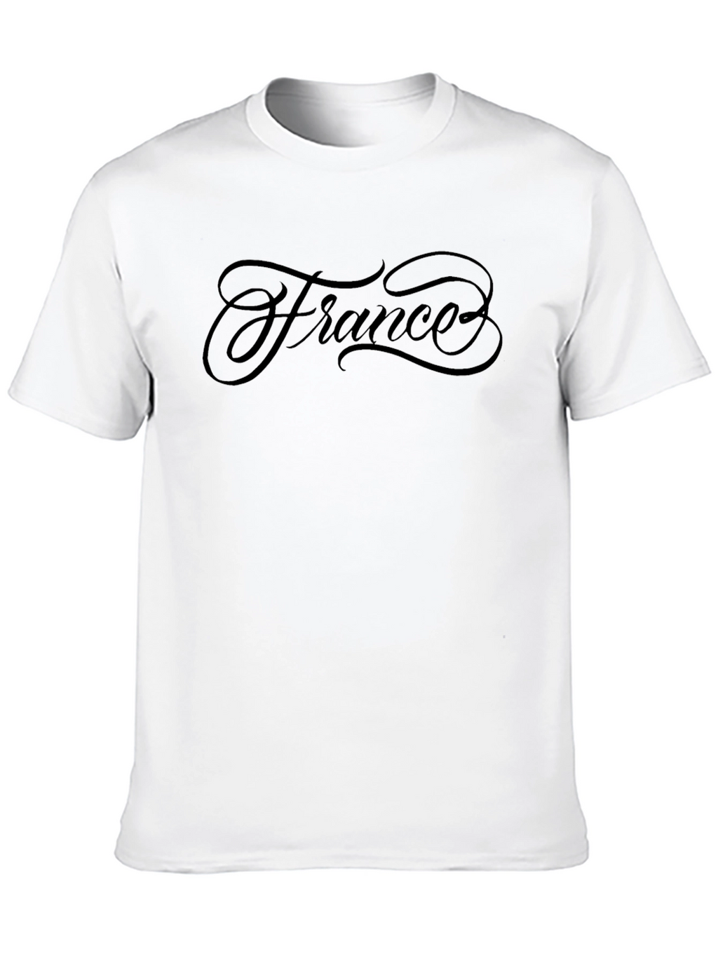 Mens Black France Graphic Tee
