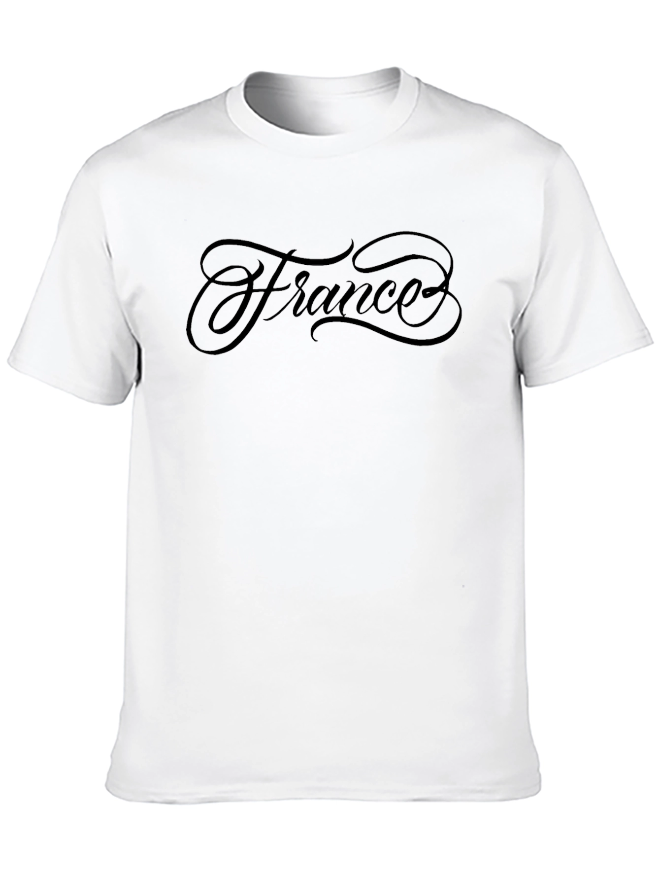 Mens Black France Graphic Tee