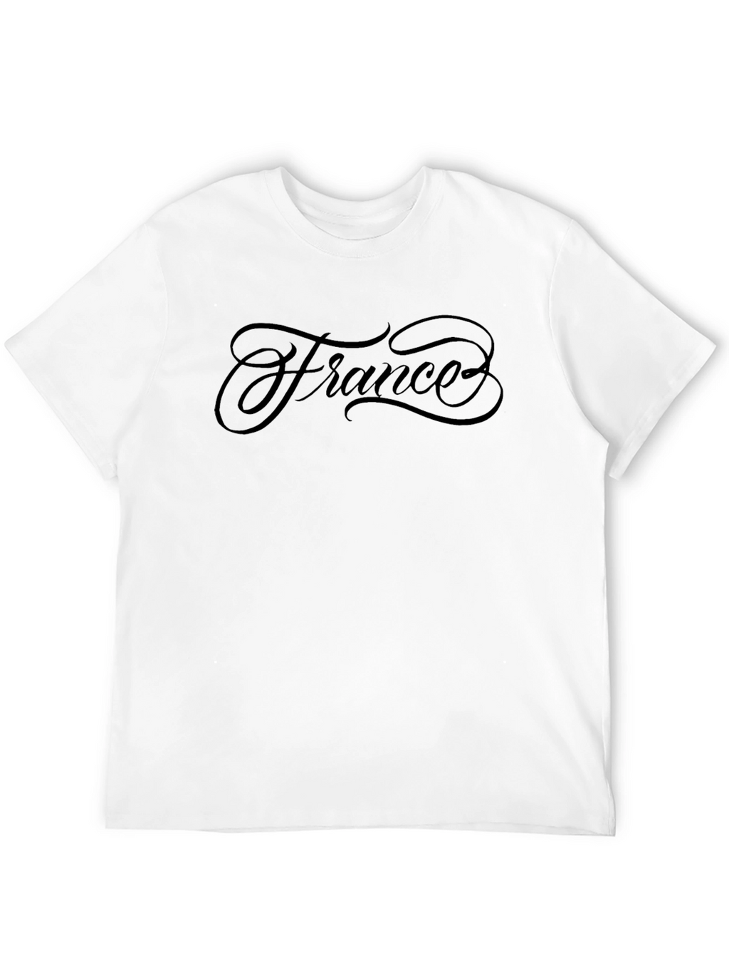 Mens Black France Graphic Tee