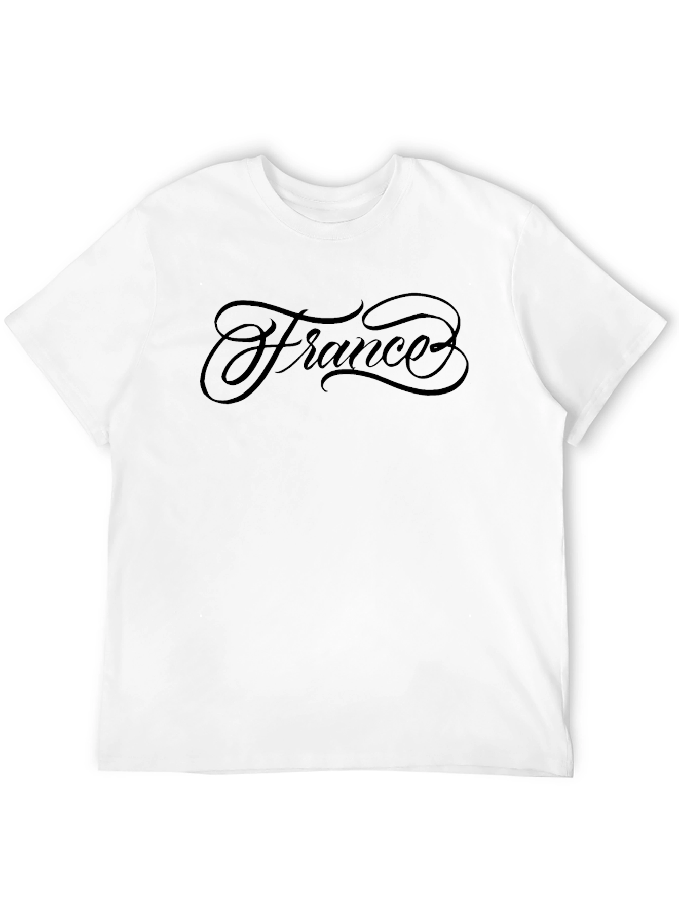 Mens Black France Graphic Tee