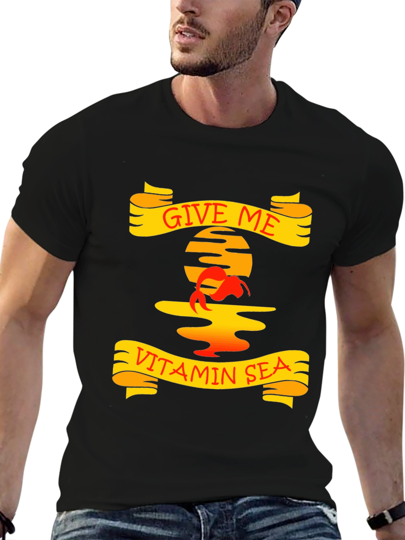 Vitamin Sea Black T-Shirt