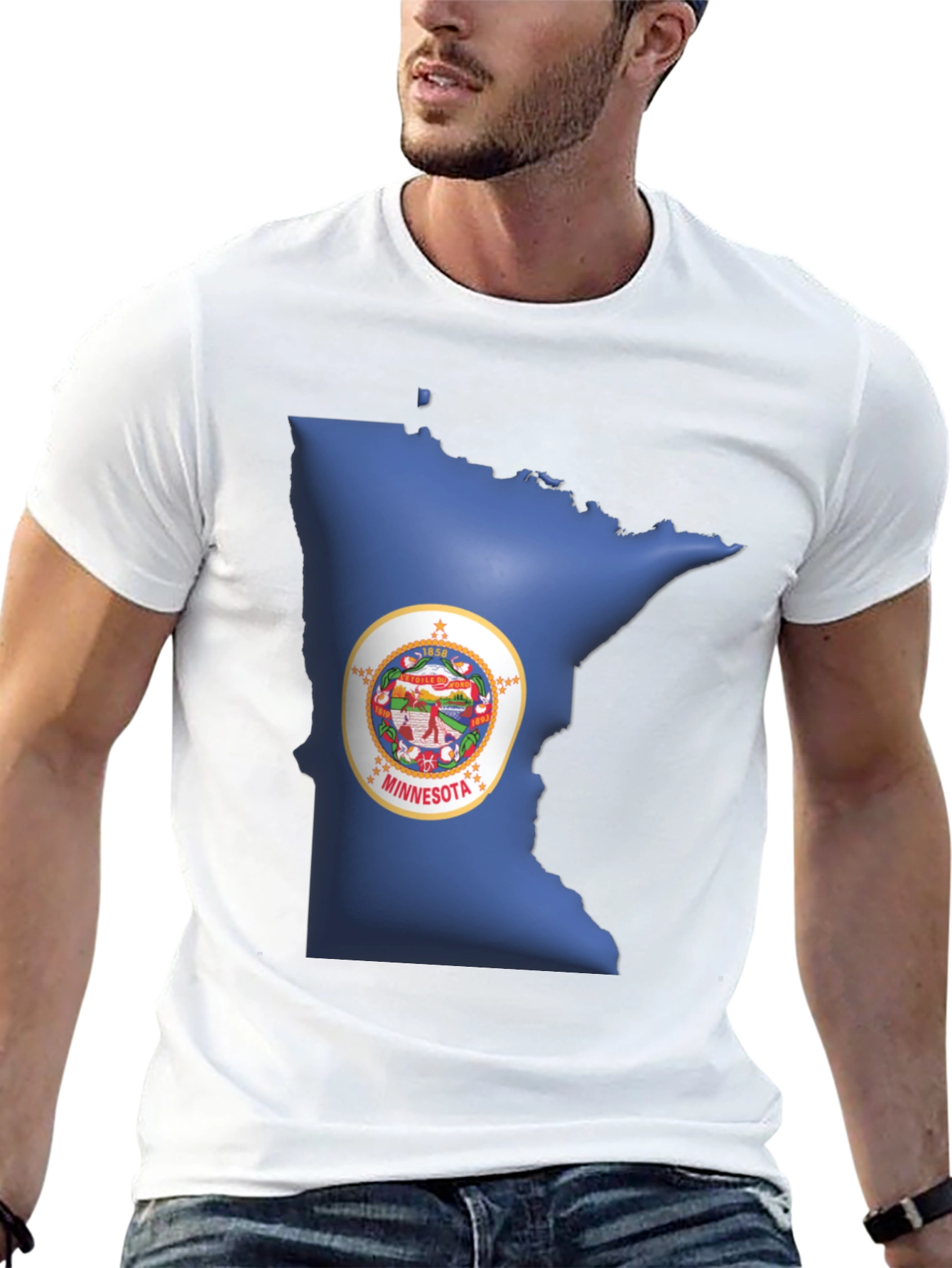 Minnesota State Pride Black T-Shirt