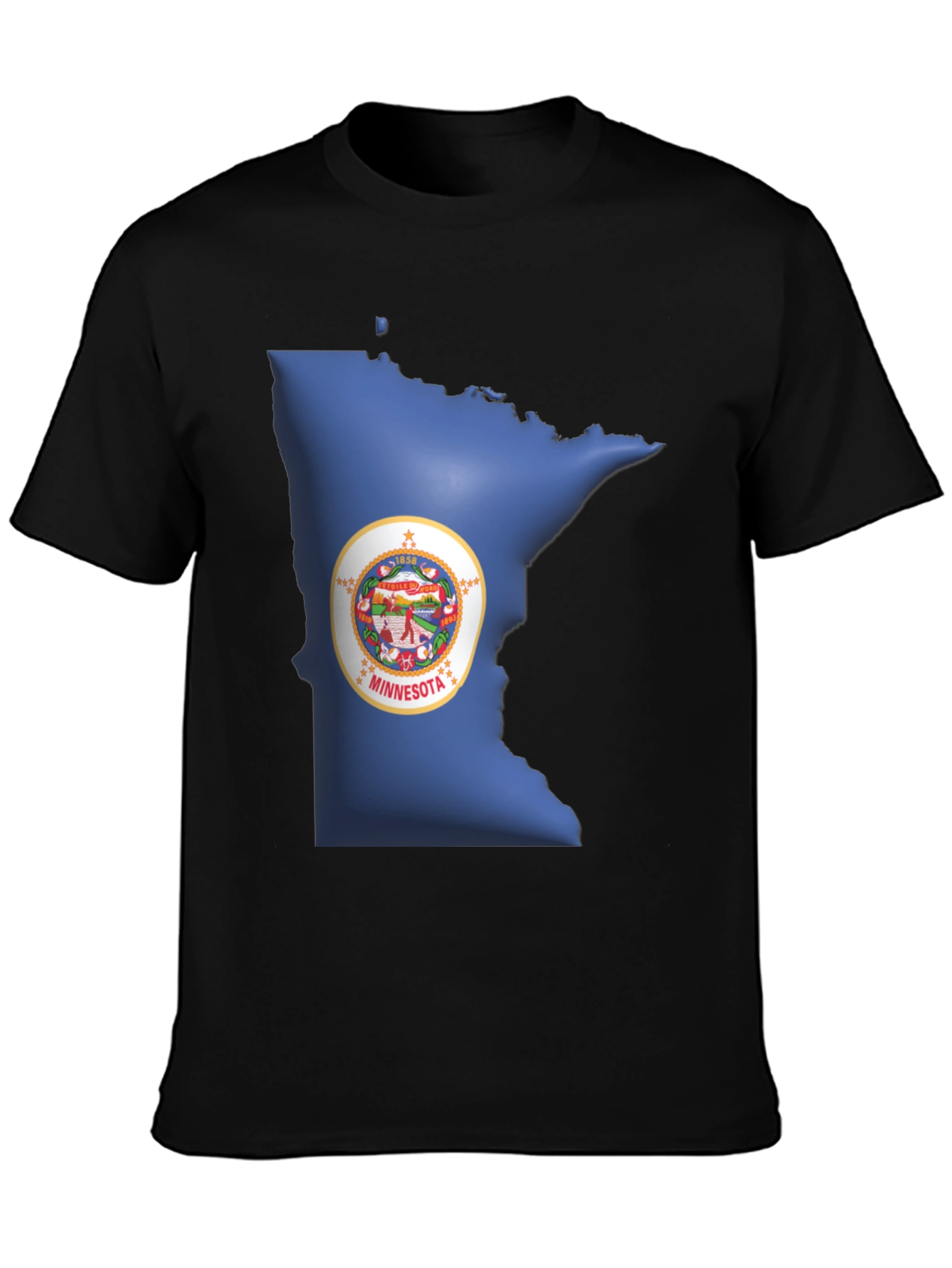 Minnesota State Pride Black T-Shirt