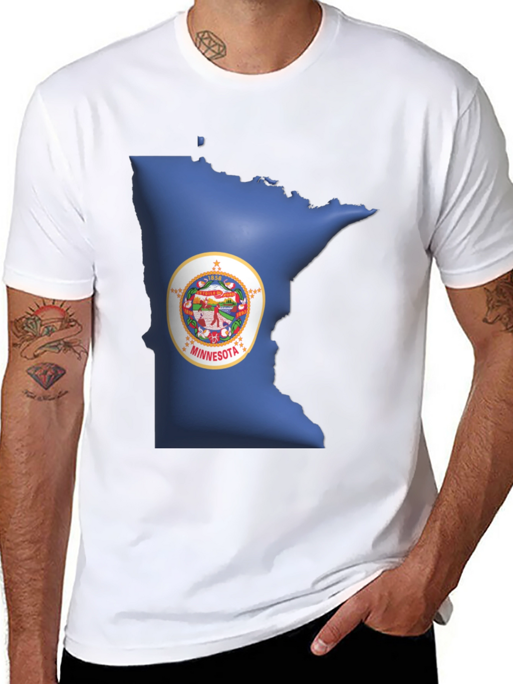 Minnesota State Pride Black T-Shirt