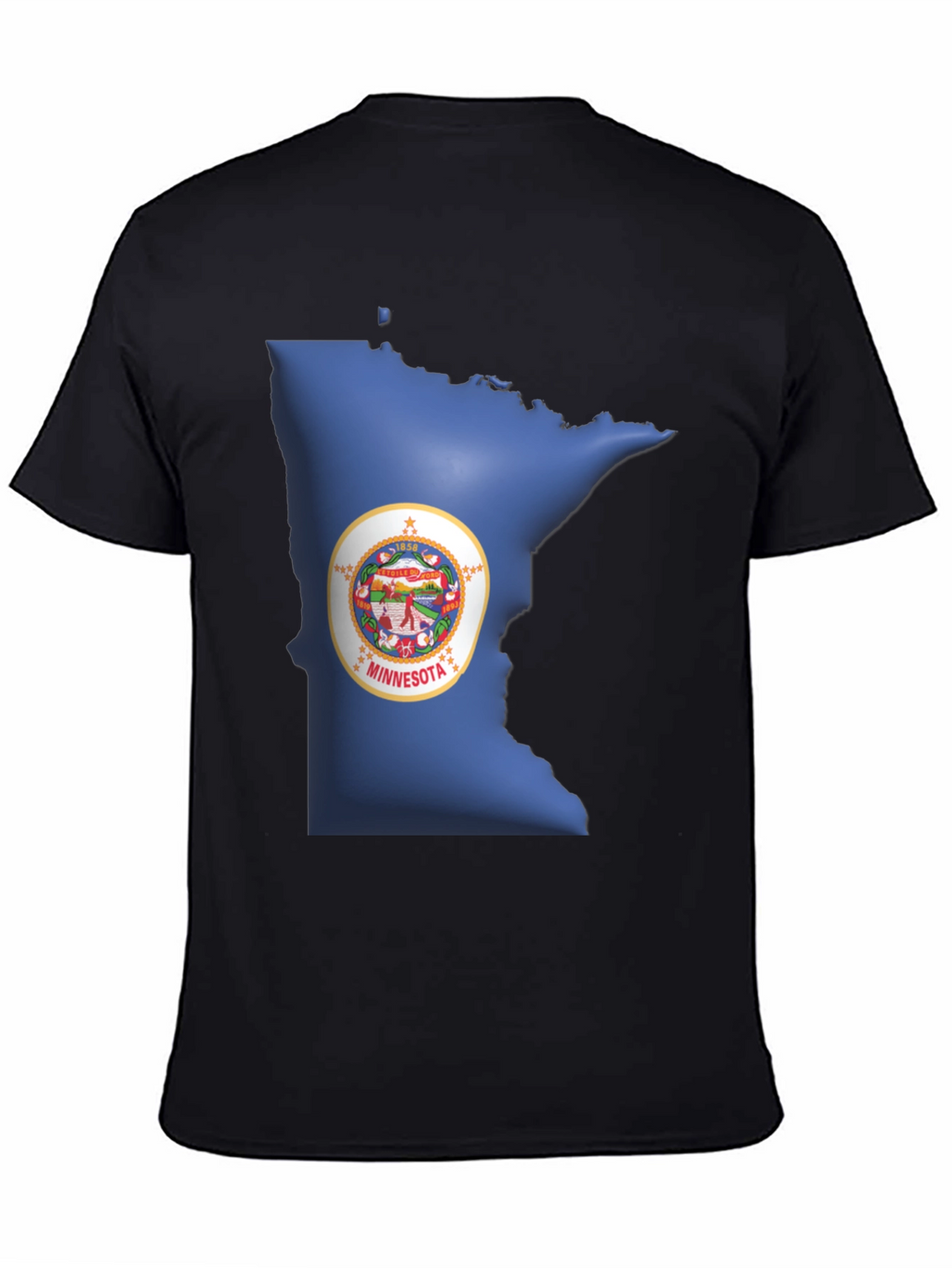 Minnesota State Pride Black T-Shirt