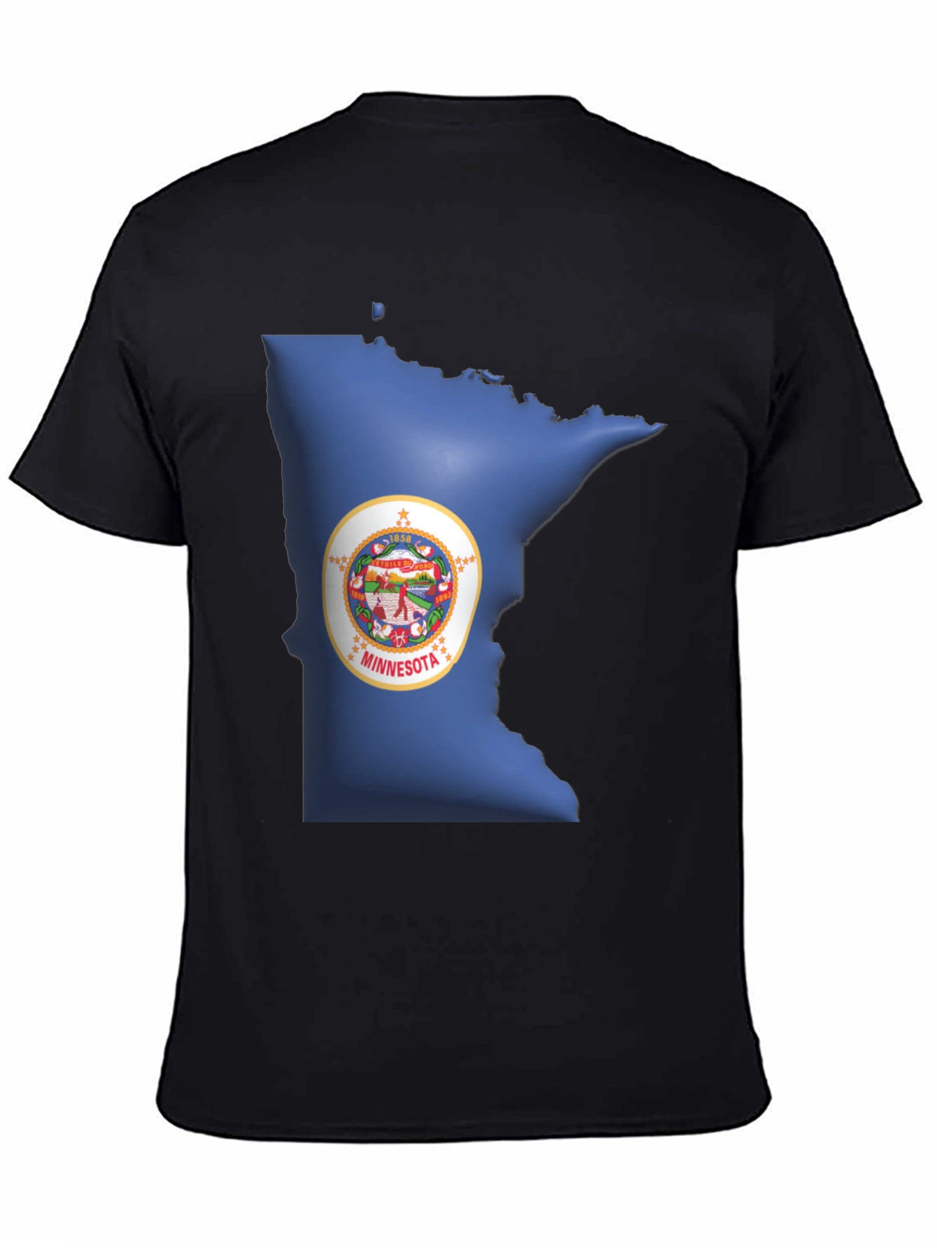 Minnesota State Pride Black T-Shirt