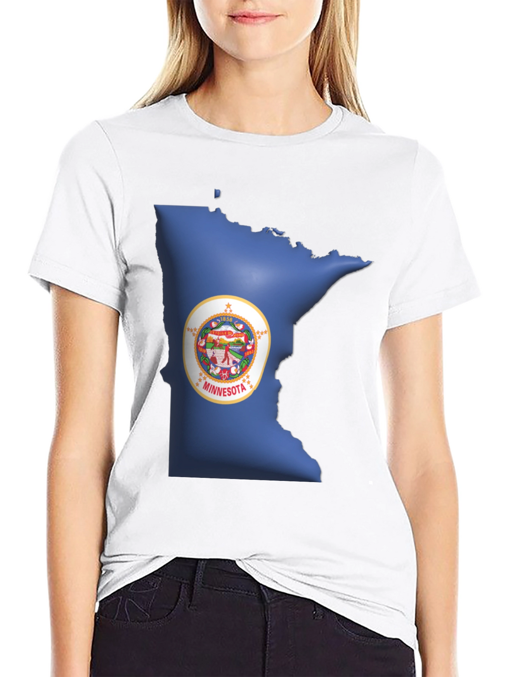 Minnesota State Pride Black T-Shirt