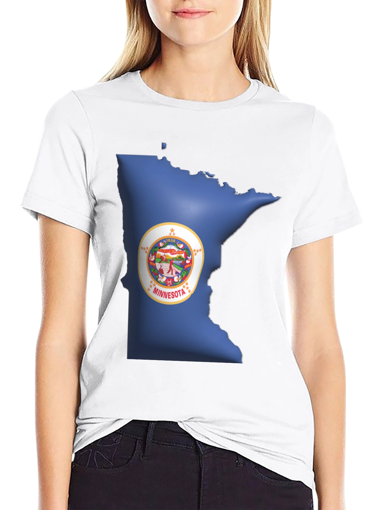 Minnesota State Pride Black T-Shirt