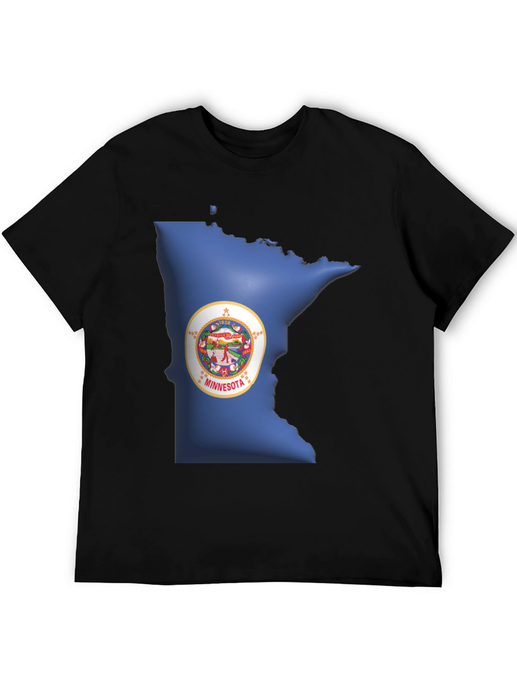 Minnesota State Pride Black T-Shirt