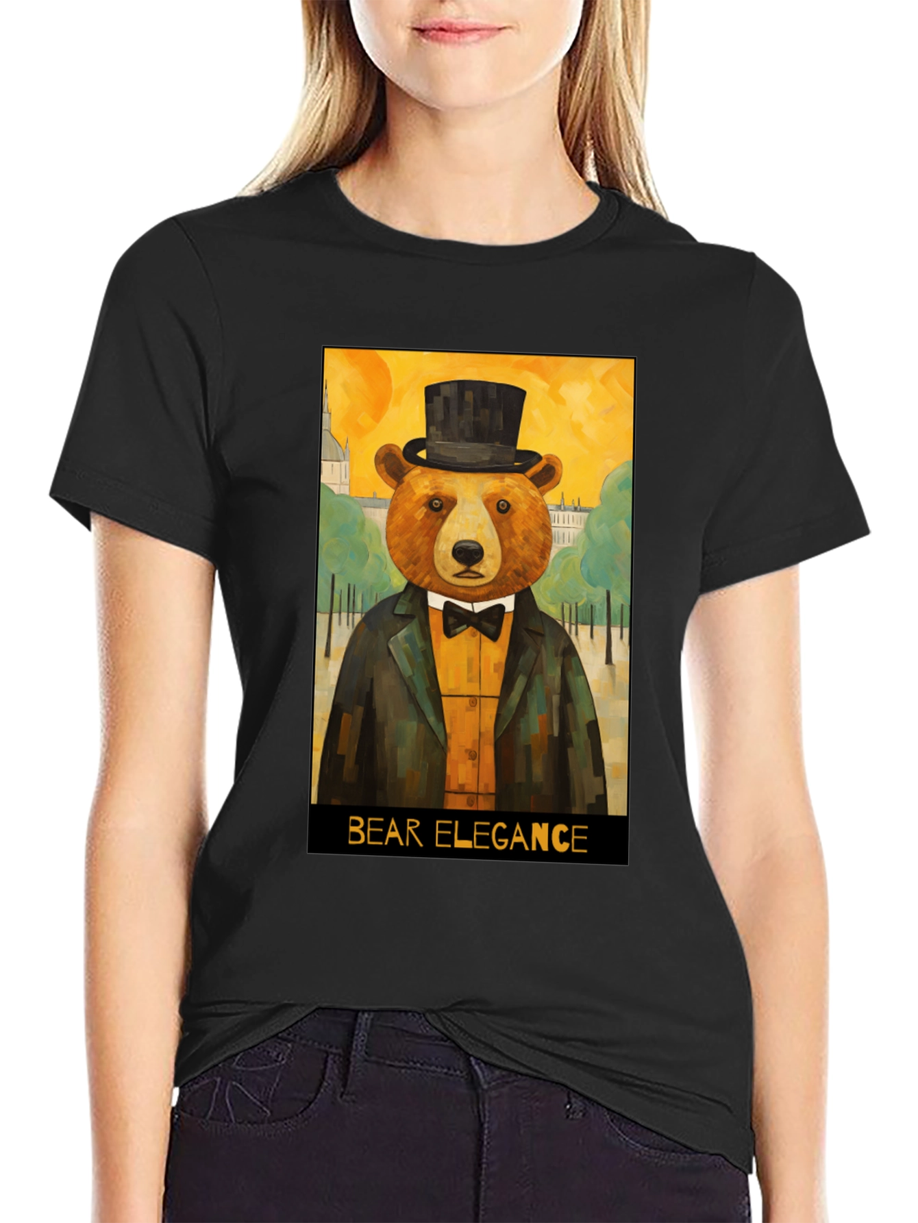 Bear Elegance Graphic Tee