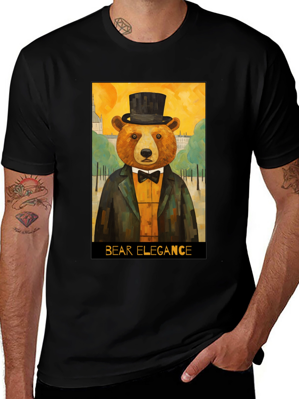 Bear Elegance Graphic Tee