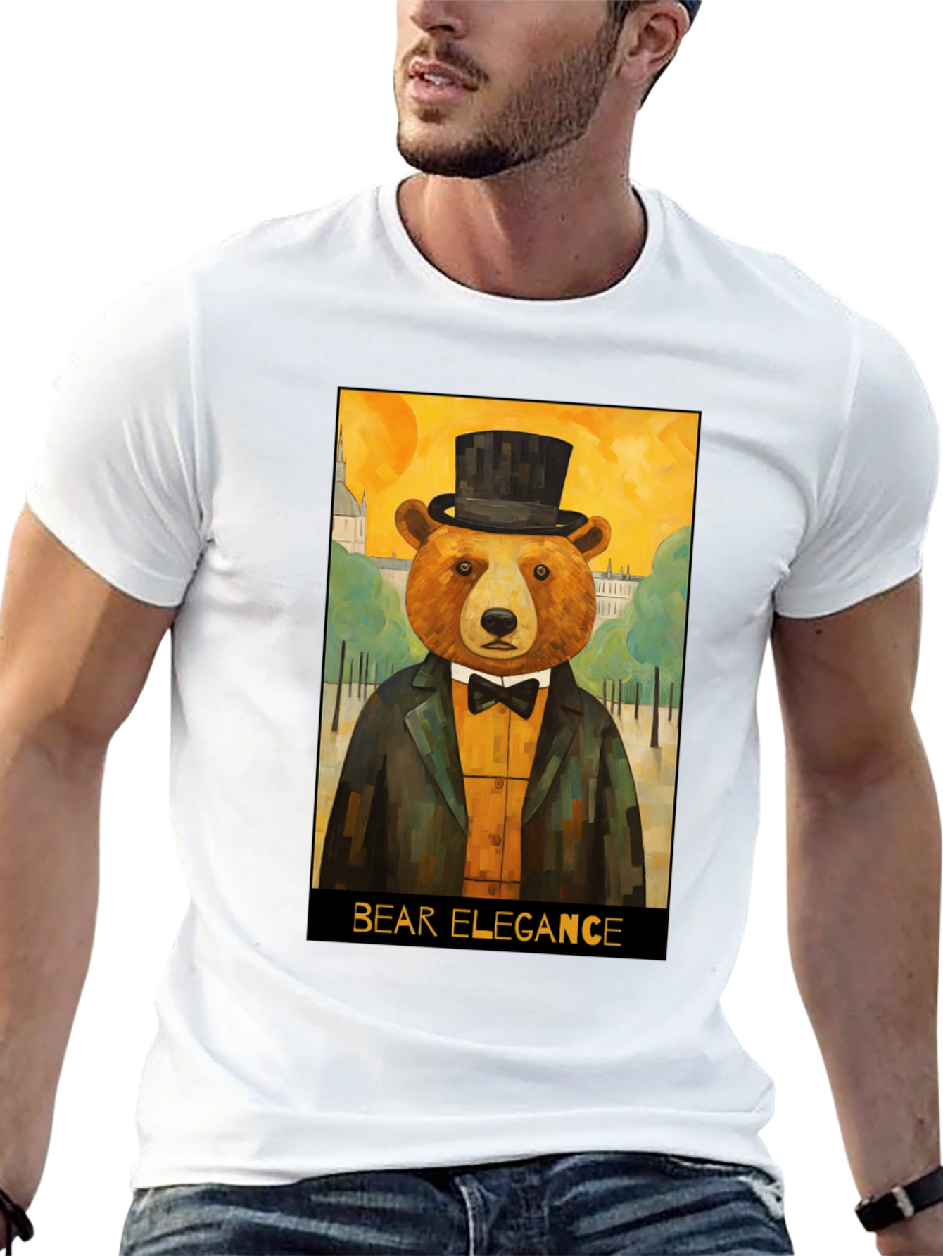 Bear Elegance Graphic Tee