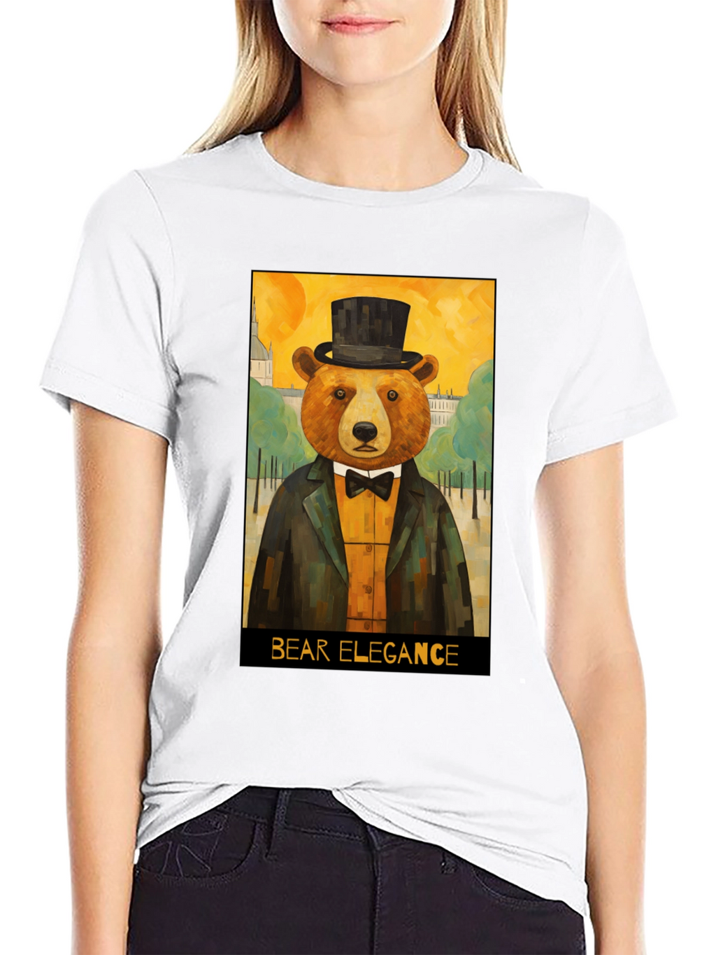 Bear Elegance Graphic Tee