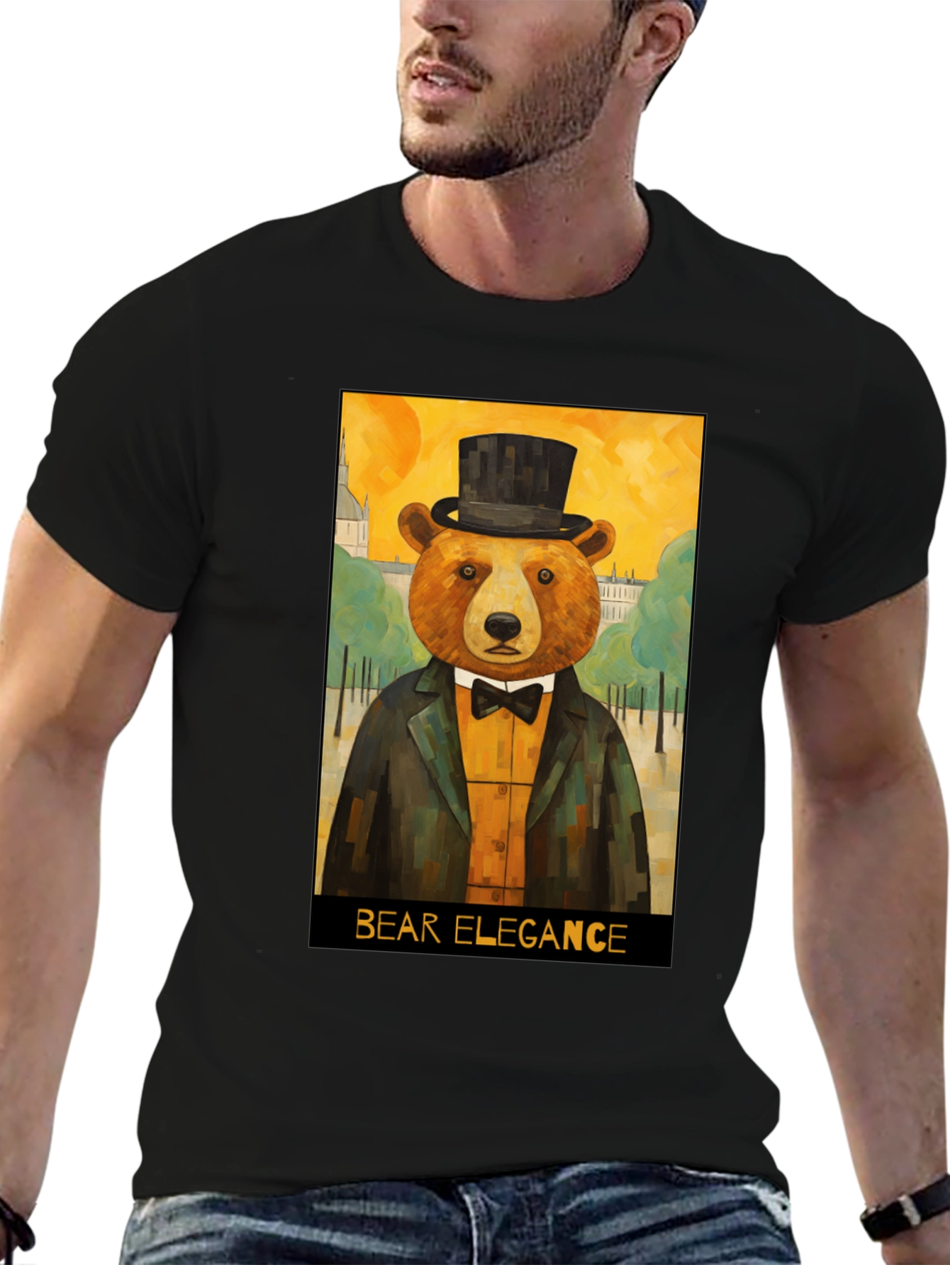 Bear Elegance Graphic Tee