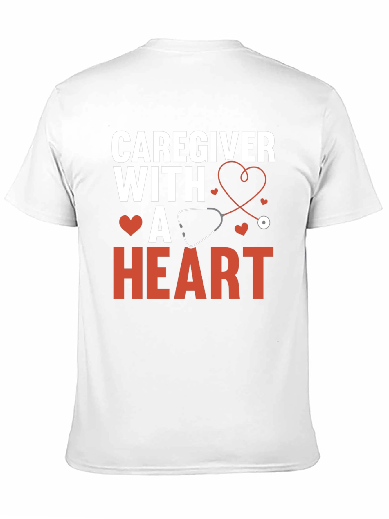 Caregiver With a Heart Graphic Tee