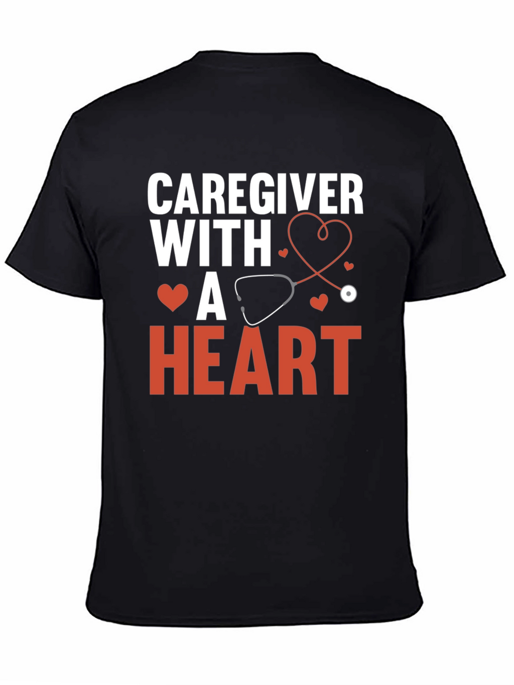 Caregiver With a Heart Graphic Tee
