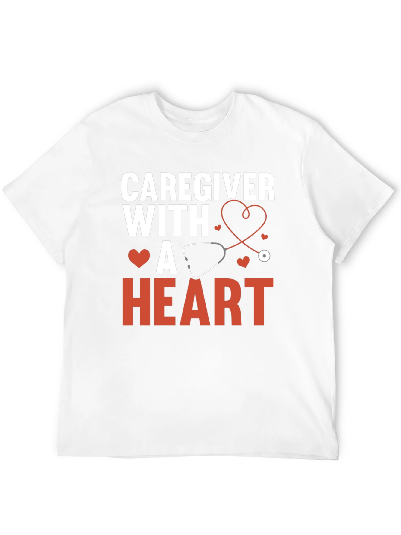 Caregiver With a Heart Graphic Tee