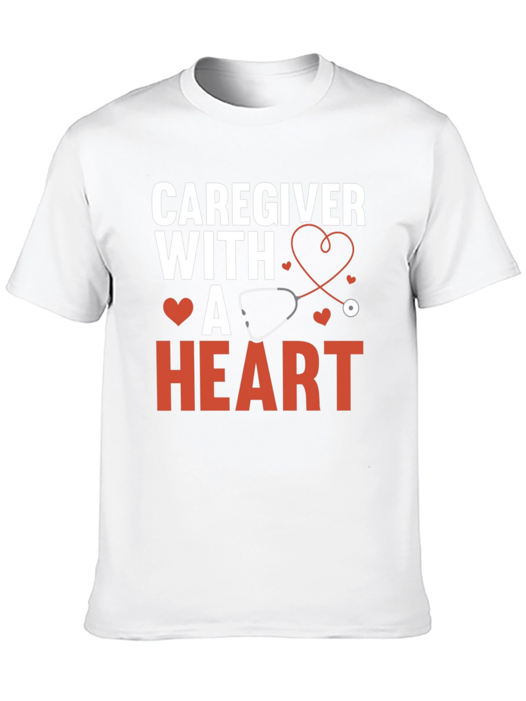 Caregiver With a Heart Graphic Tee