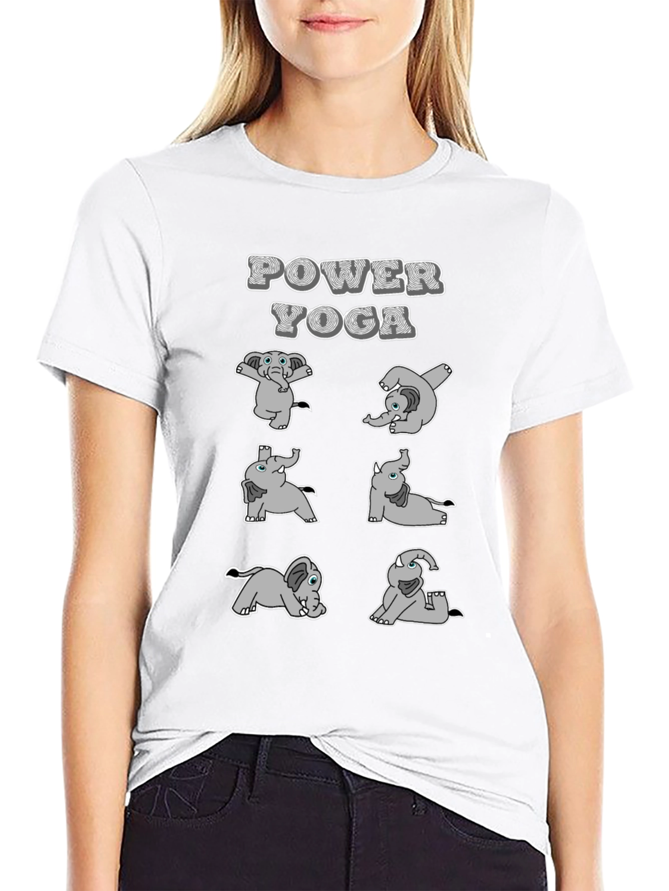 Power Yoga Elephant T-Shirt