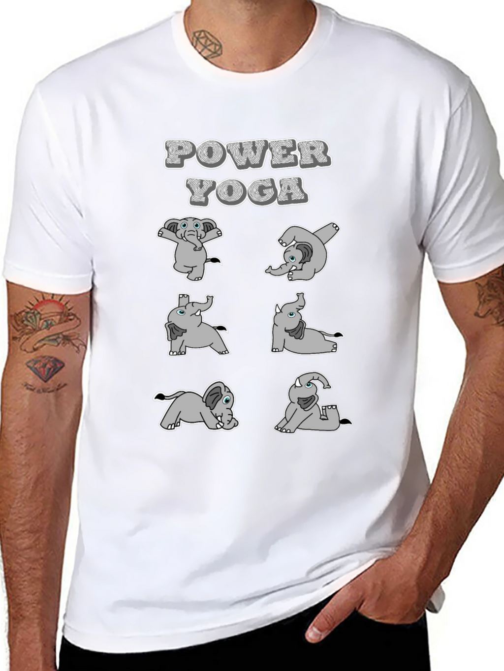 Power Yoga Elephant T-Shirt