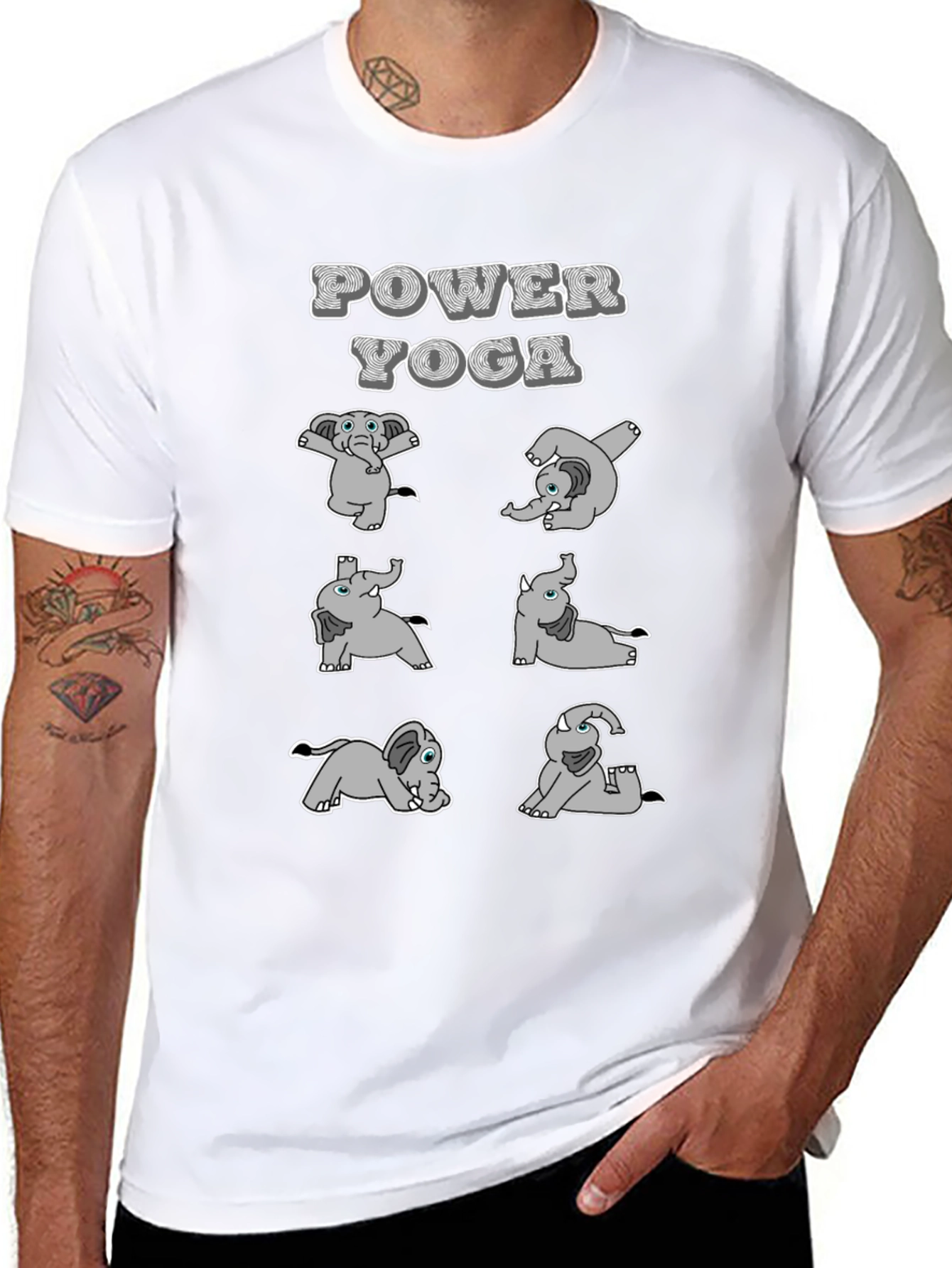 Power Yoga Elephant T-Shirt