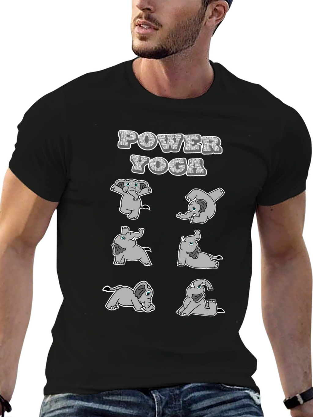 Power Yoga Elephant T-Shirt
