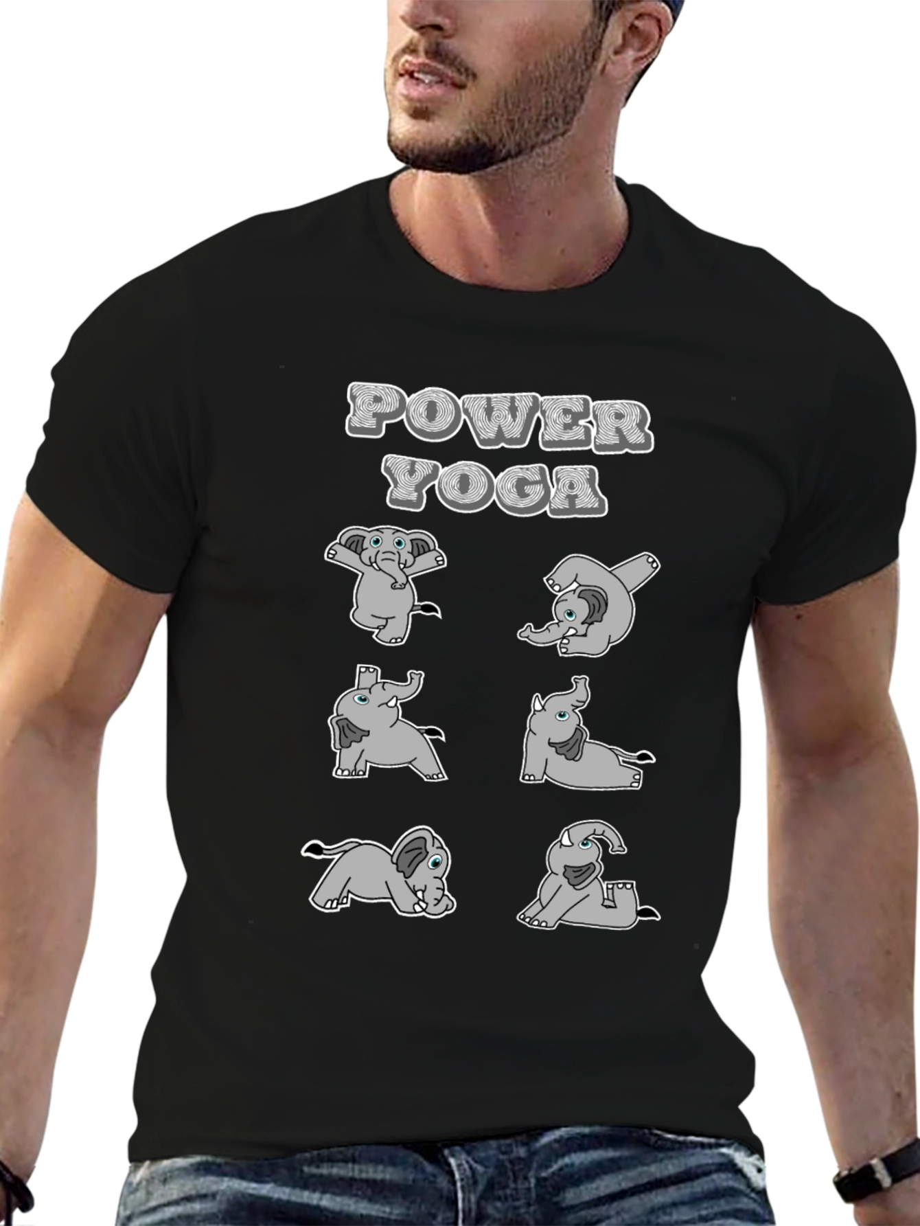 Power Yoga Elephant T-Shirt