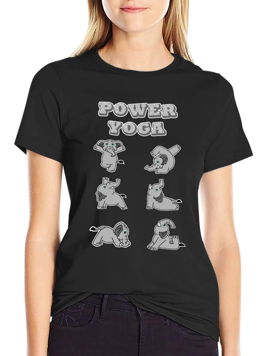 Power Yoga Elephant T-Shirt