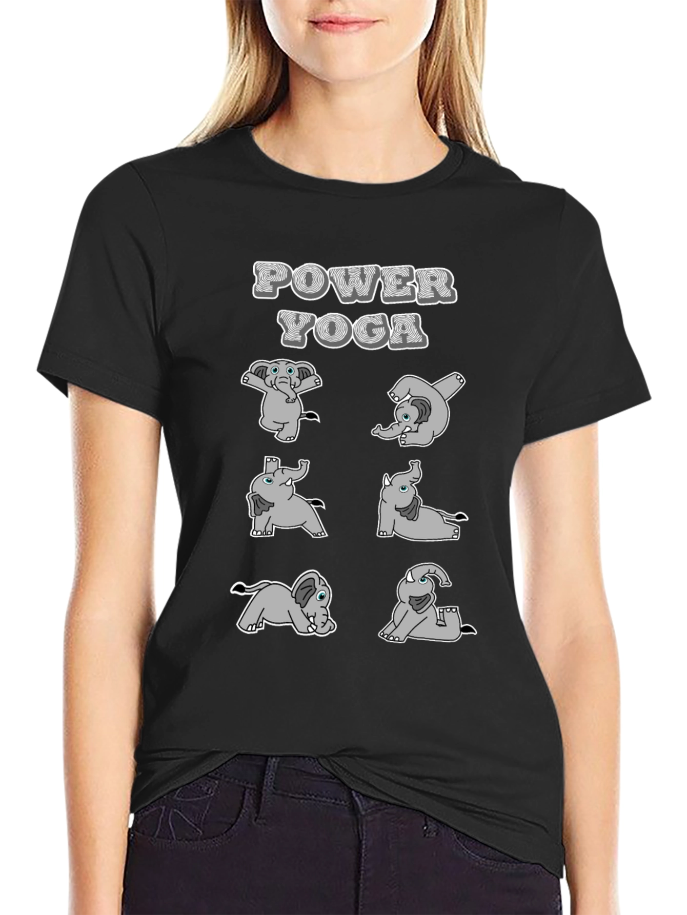 Power Yoga Elephant T-Shirt