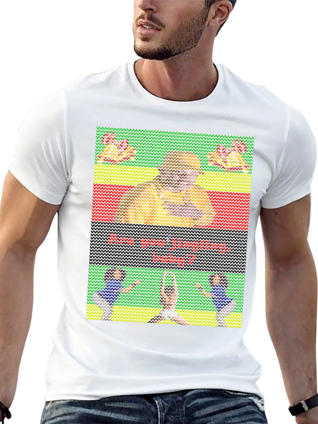 Funny Ugly Christmas Sweater Style T-Shirt