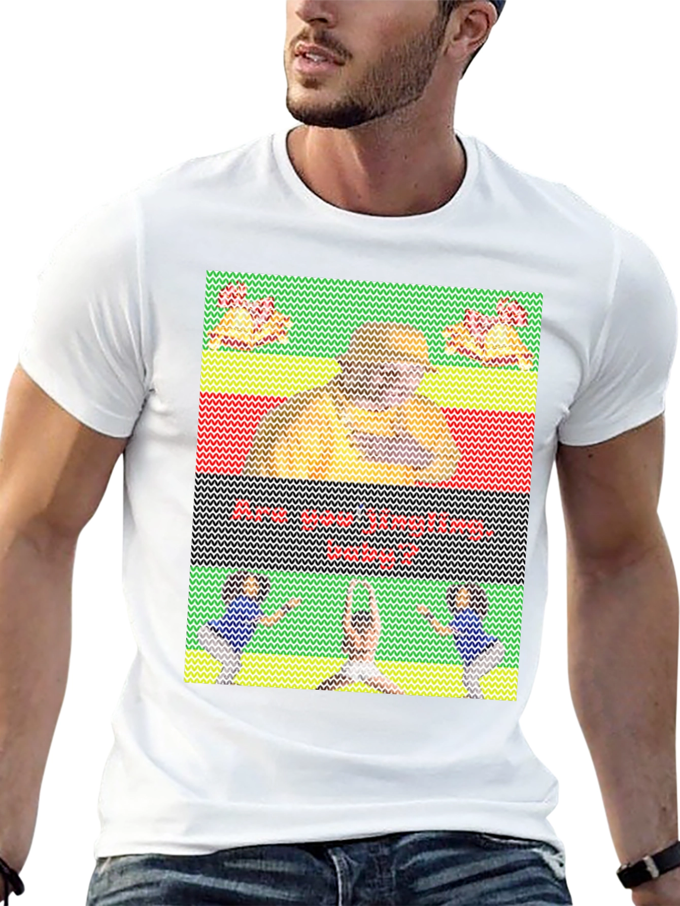 Funny Ugly Christmas Sweater Style T-Shirt