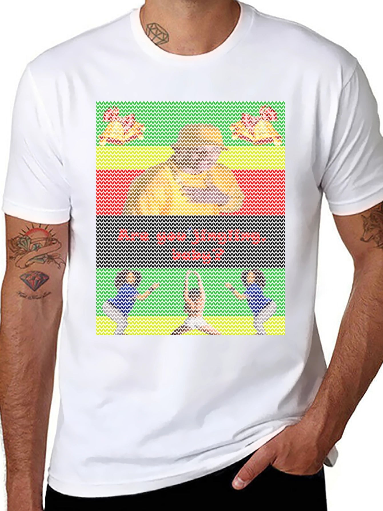 Funny Ugly Christmas Sweater Style T-Shirt
