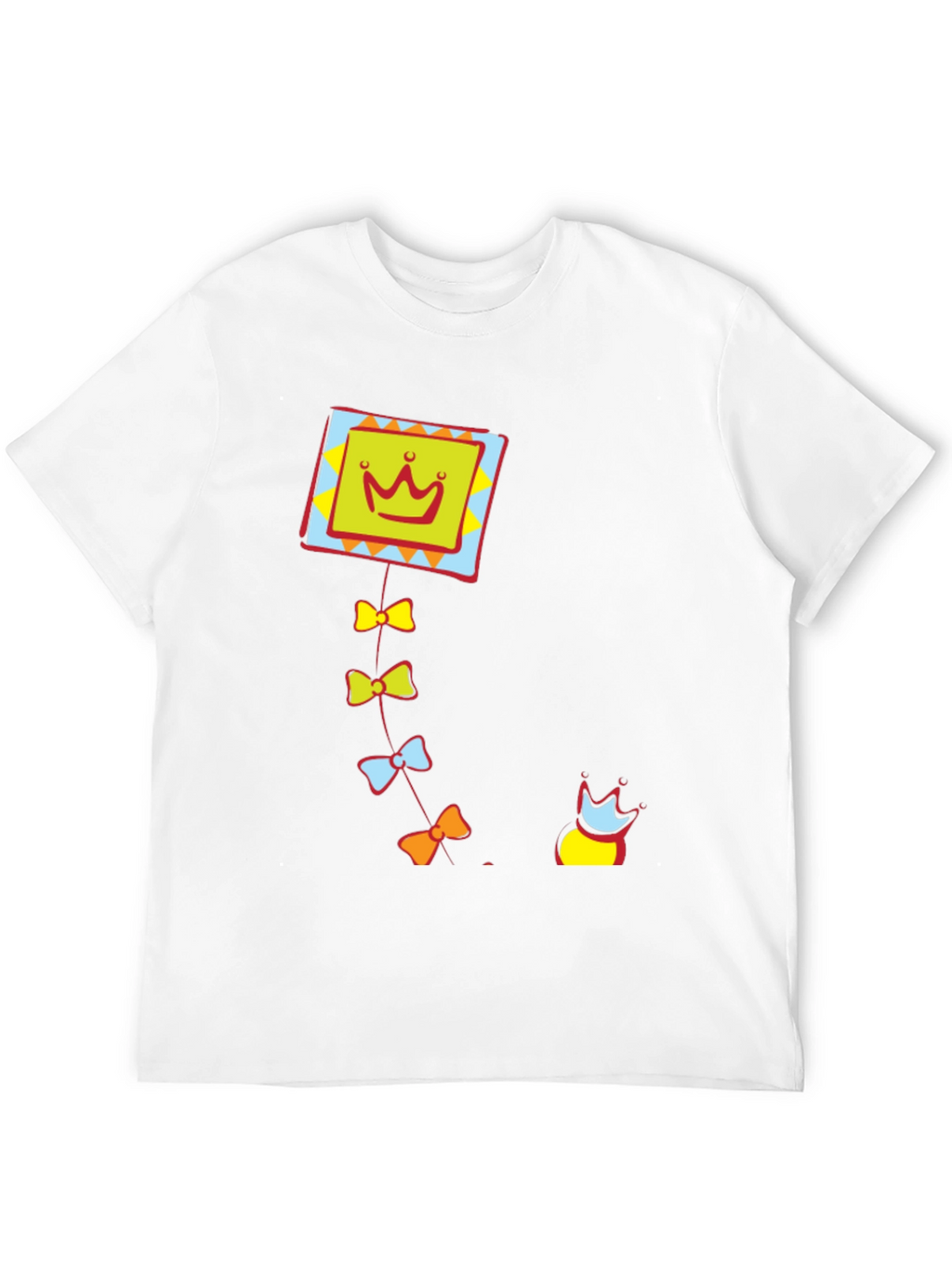 Crown Kite Graphic Tee - Stylish Black T-Shirt