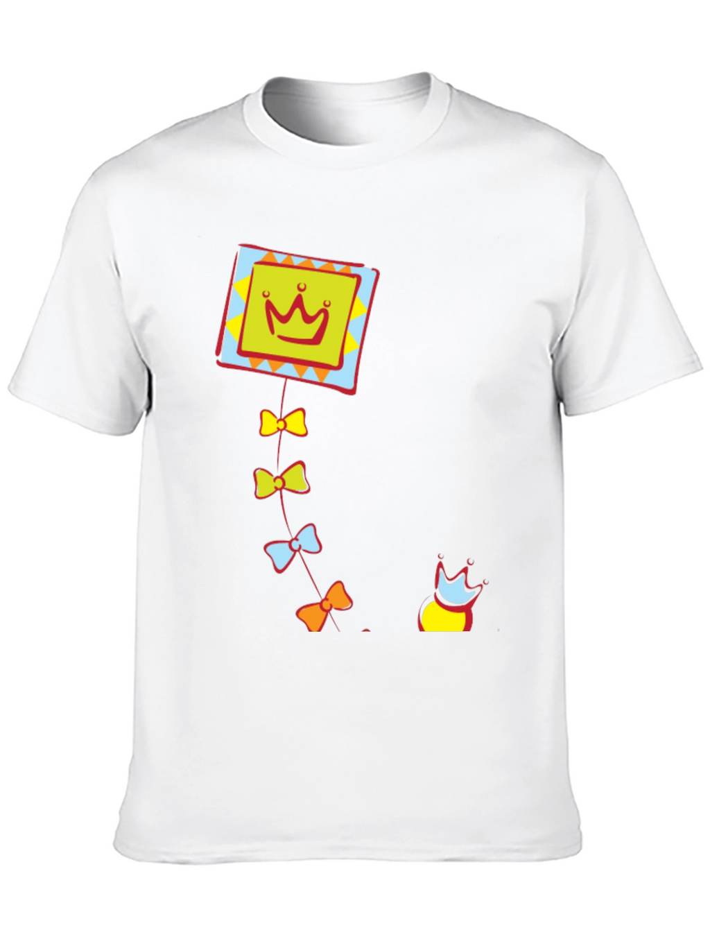 Crown Kite Graphic Tee - Stylish Black T-Shirt