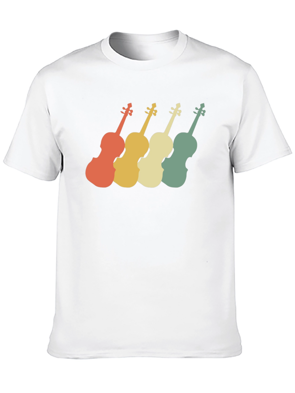 Retro Violin T-Shirt - Musical Instrument Tee