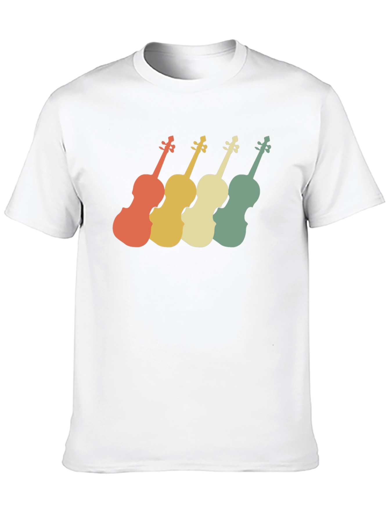 Retro Violin T-Shirt - Musical Instrument Tee
