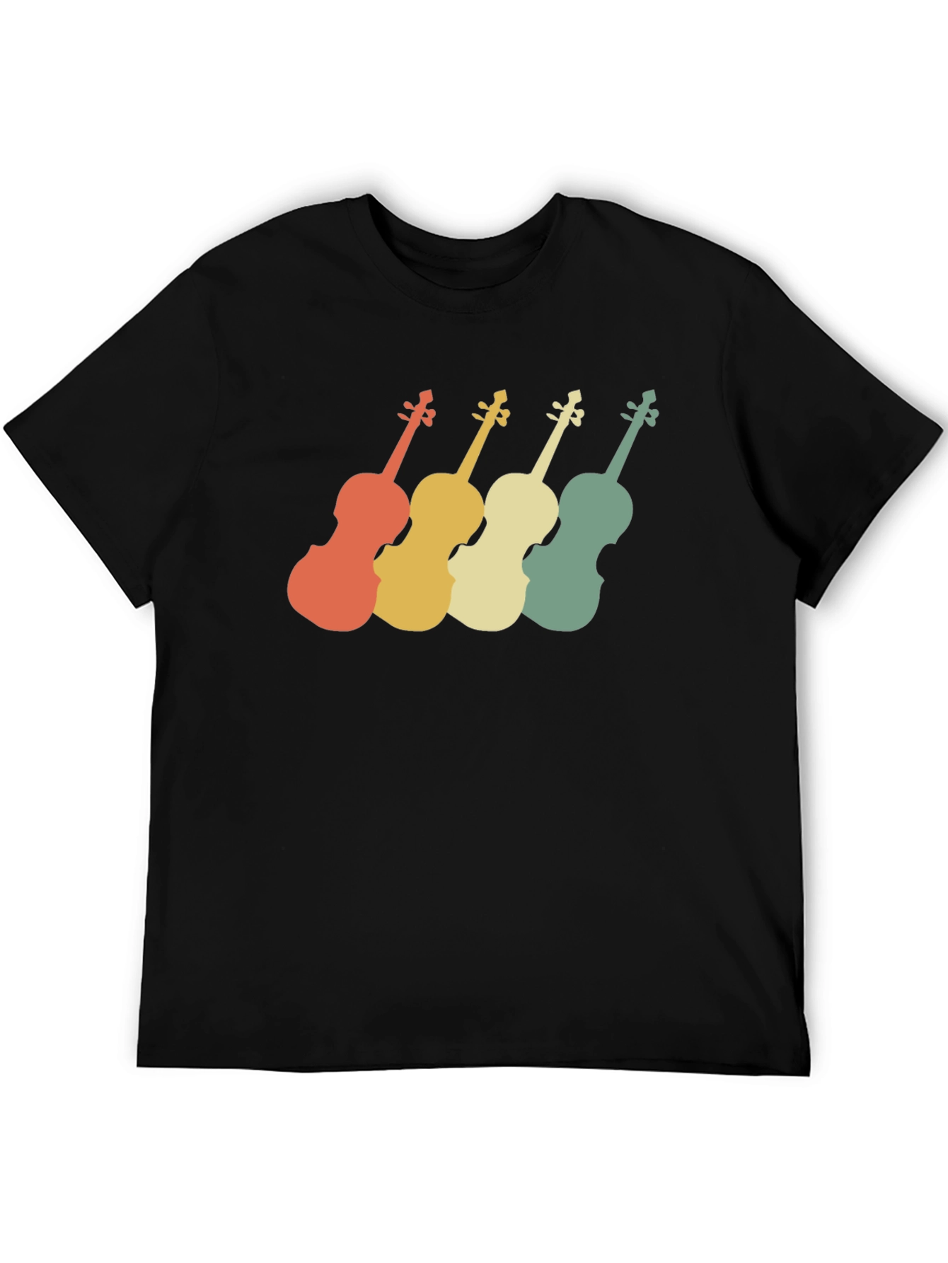 Retro Violin T-Shirt - Musical Instrument Tee
