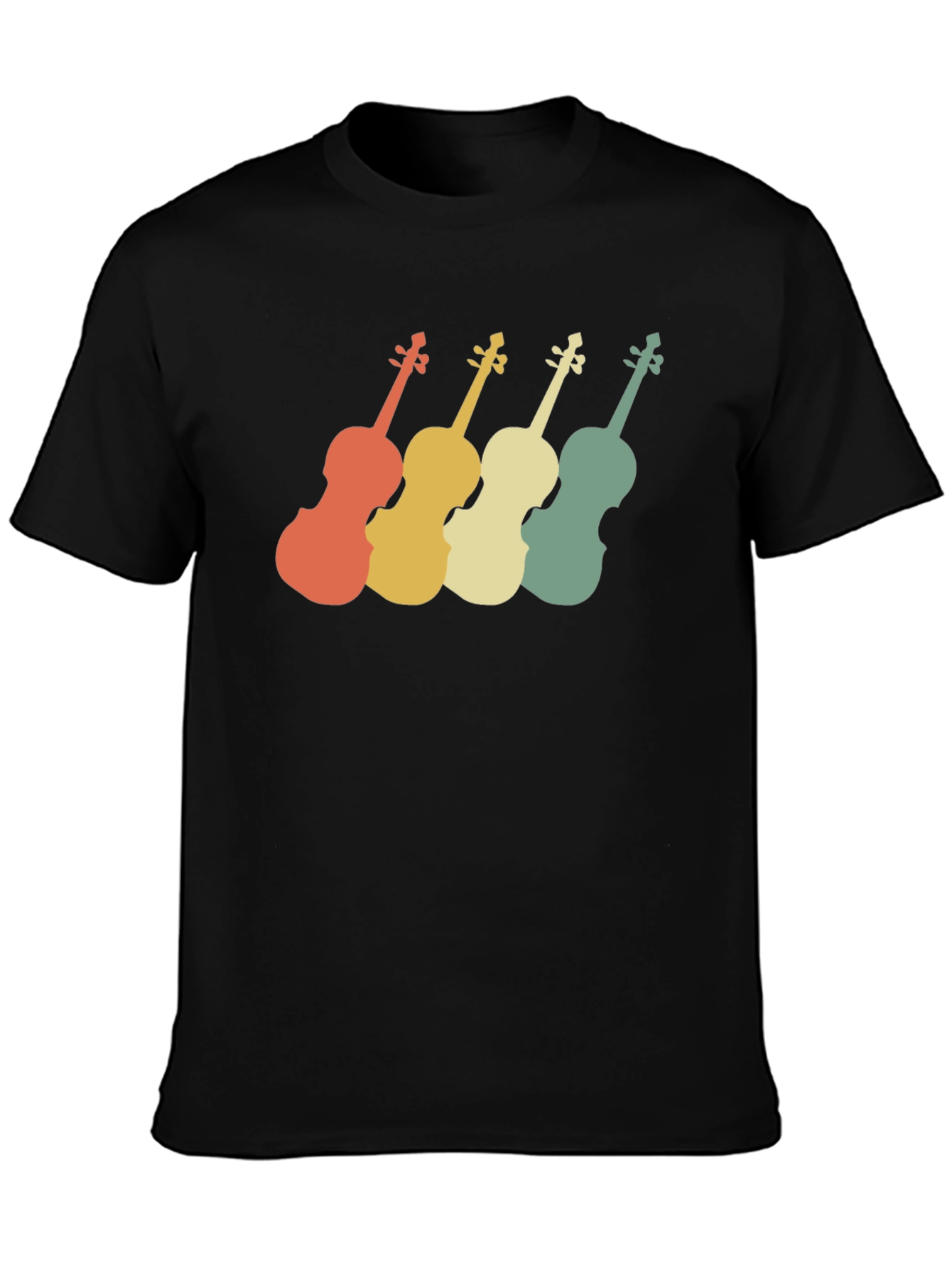 Retro Violin T-Shirt - Musical Instrument Tee