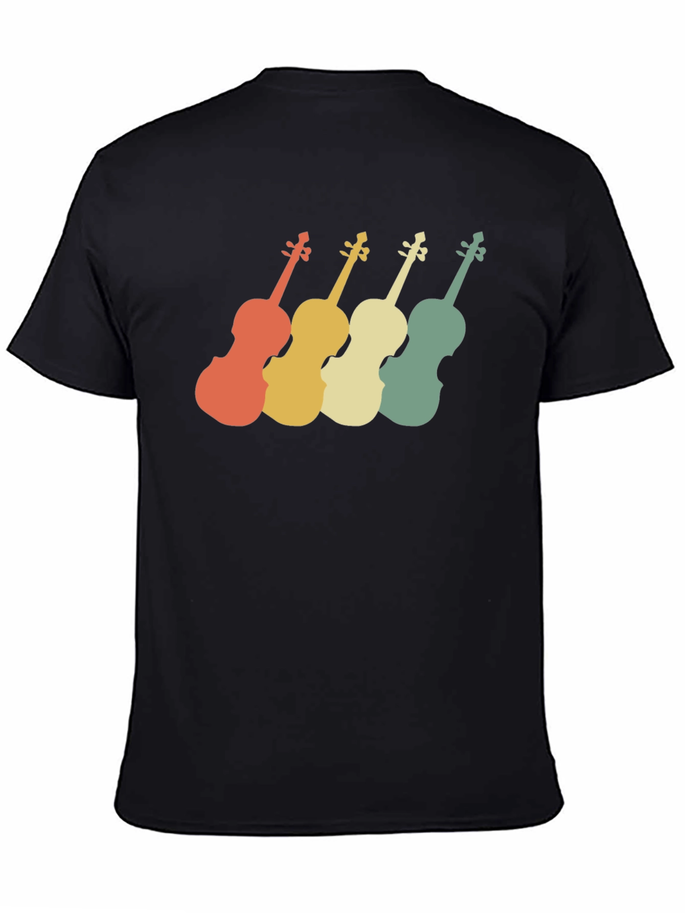 Retro Violin T-Shirt - Musical Instrument Tee