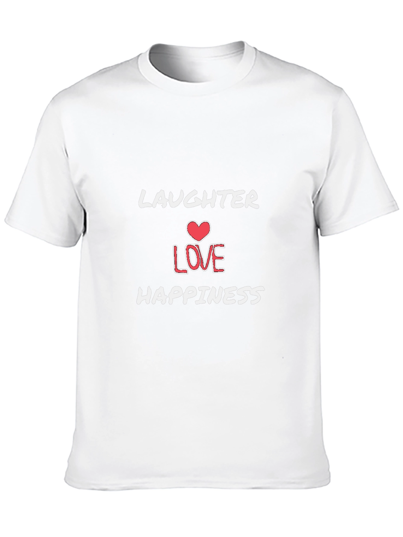 Laughter Love Happiness Graphic Tee - Black