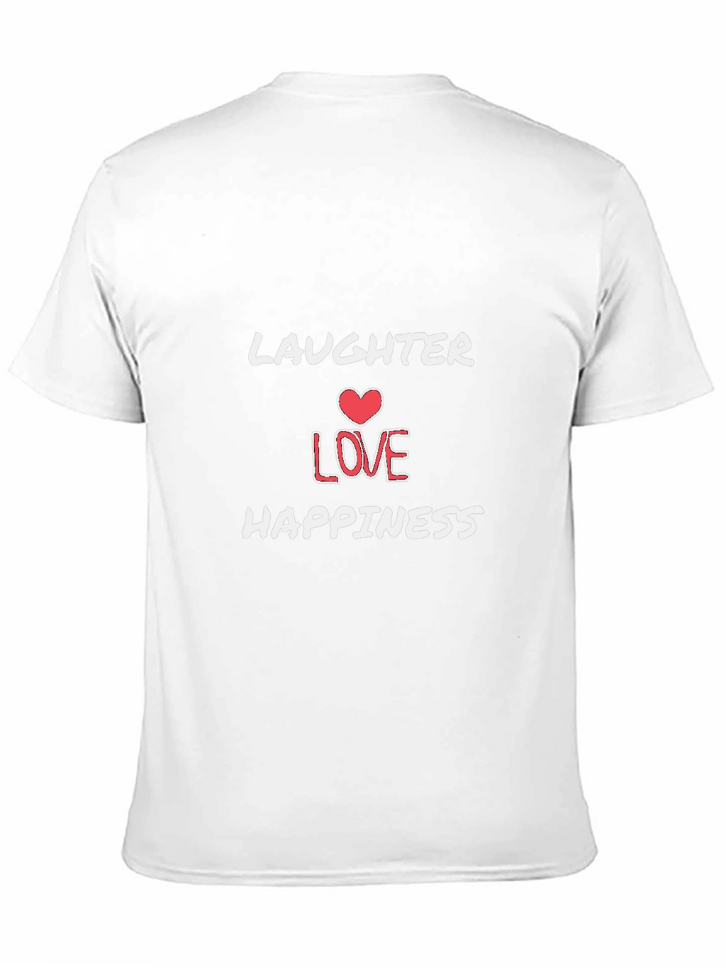 Laughter Love Happiness Graphic Tee - Black