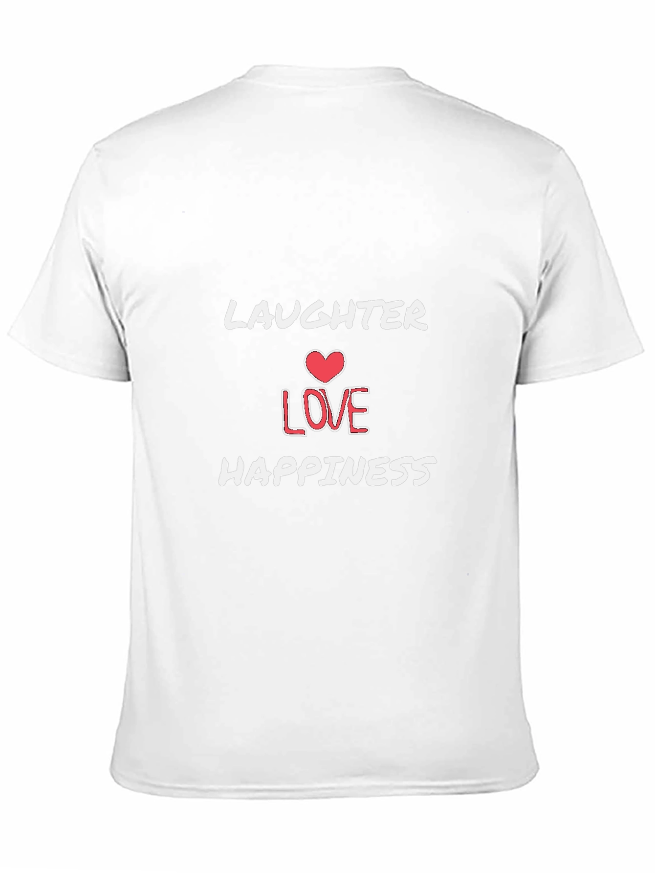 Laughter Love Happiness Graphic Tee - Black