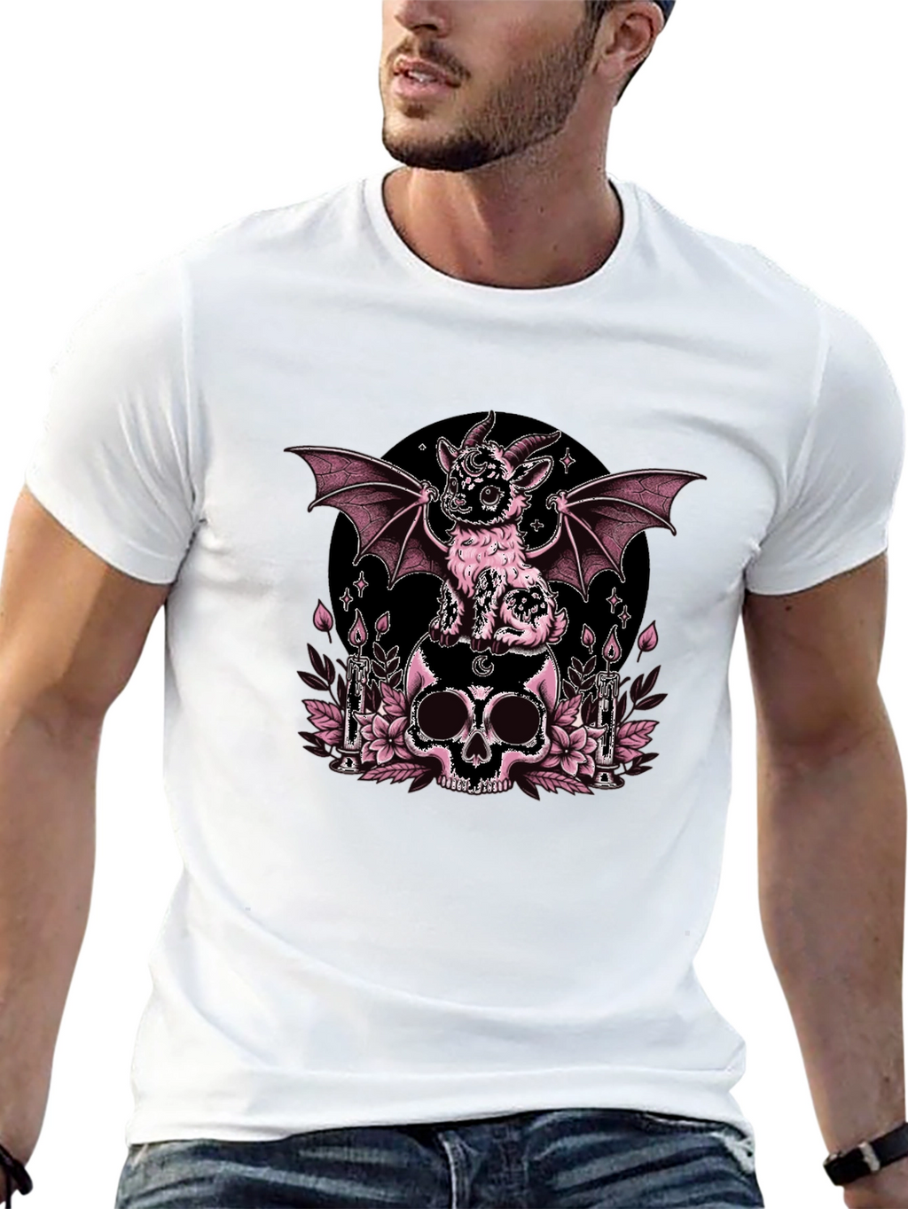 Gothic Goat Skull T-Shirt
