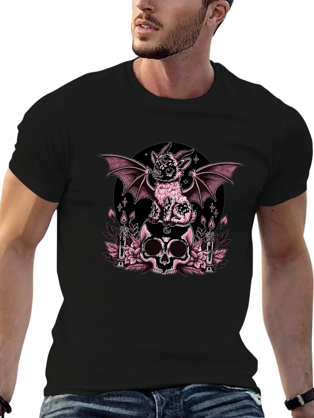 Gothic Goat Skull T-Shirt