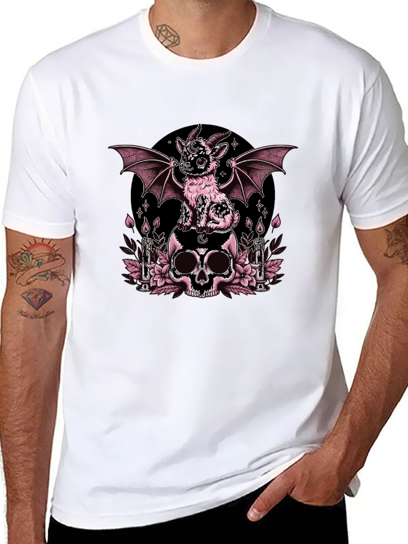 Gothic Goat Skull T-Shirt