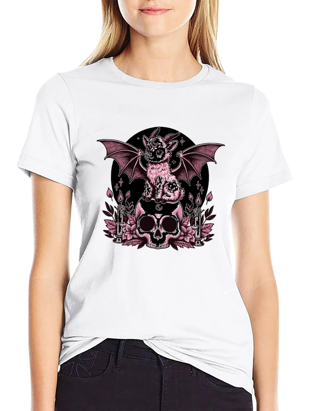 Gothic Goat Skull T-Shirt