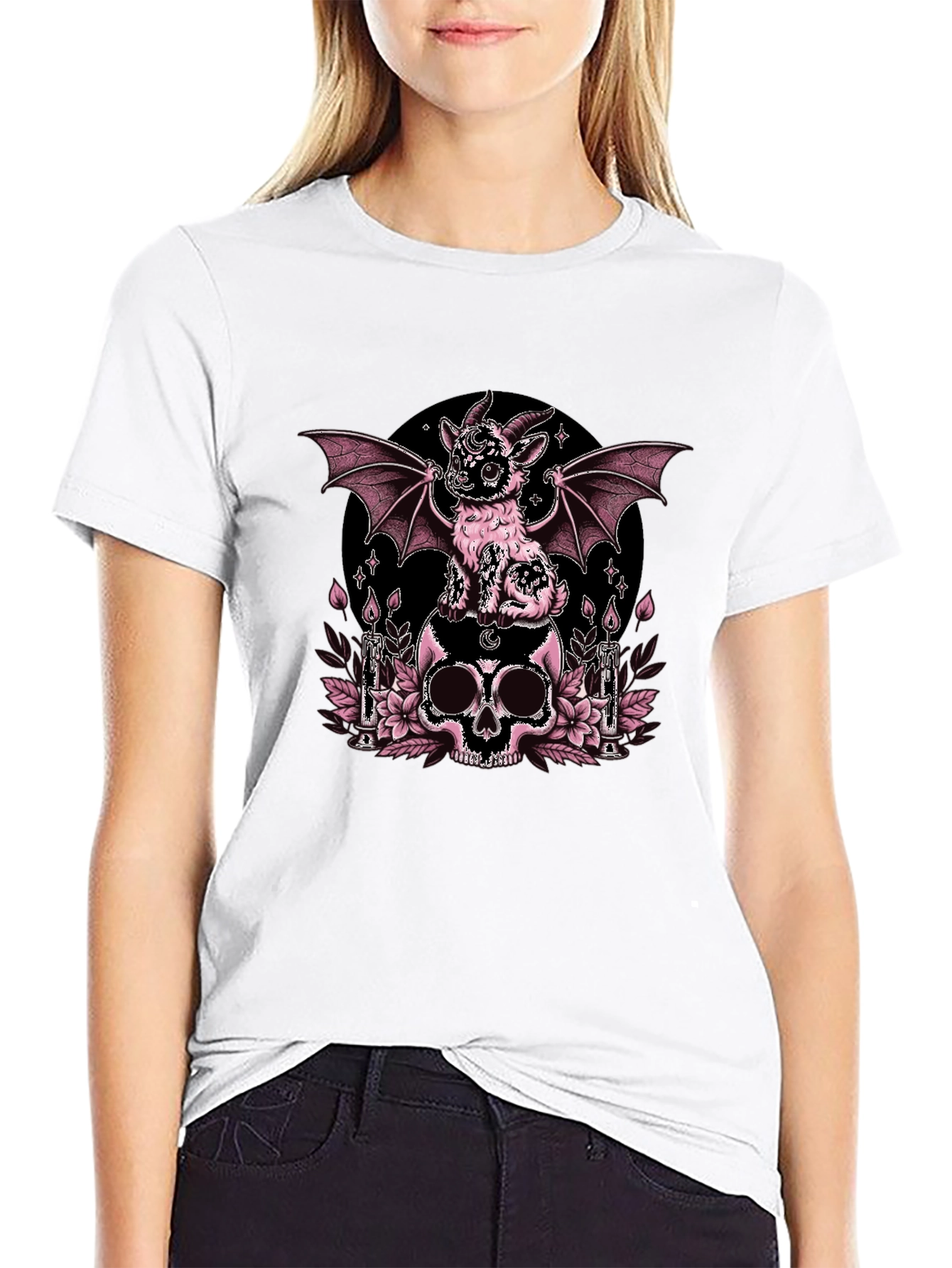 Gothic Goat Skull T-Shirt