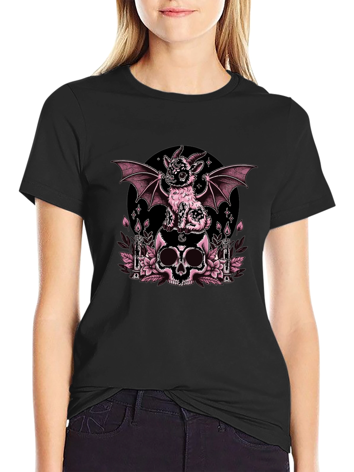 Gothic Goat Skull T-Shirt